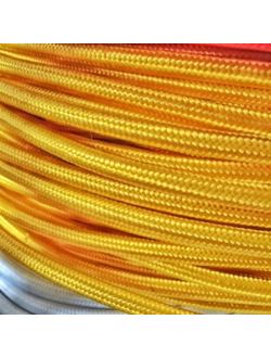 Провод декоративный ПДК 2*0,75 Желтый шёлк