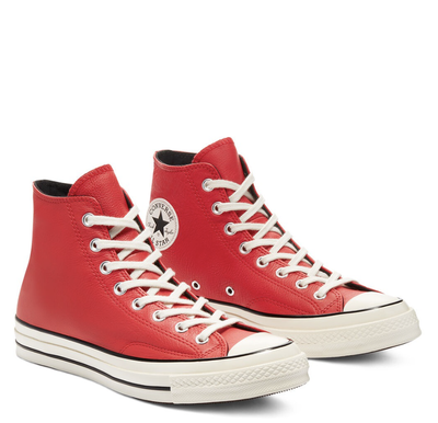 Женские красные Кеды Converse Leather Chuck 70  170370C
