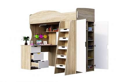 Кровать - чердак "Сэнди" (МК Стиль)