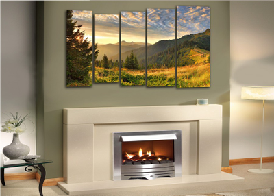 Модульная картина "Солнечные склоны"