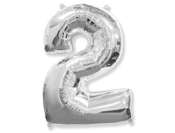 Цифра 2 серебро