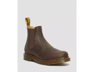 Dr Martens 2976 Yellow Stitch Crazy Horse Smooth Leather Chelsea Boots