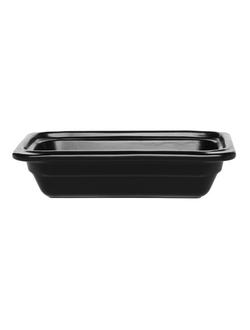 Гастроёмкость керамическая 1/4-65, цвет чёрный