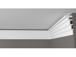Потолочный плинтус DECOR-DIZAYN DD514, из дюрополимера, под покраску, ударопрочный, 2 метра
