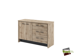 Тумба с дверью и 3 ящиками Т-12-01 1494*520*970 (Ш*Г*В)