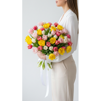 Букет цветов на 8 марта № 763