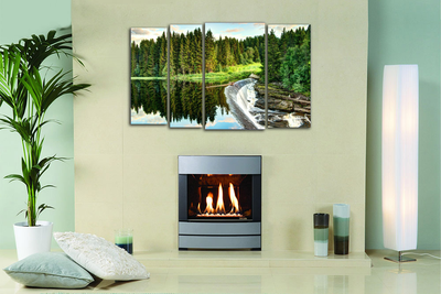 Модульная картина "Широкий водопад"