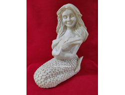 Русалка с дельфином 52*39*32см  4кг Скульптура полистоун Россия 4018/013015 Не боится влаги и перепадов температур