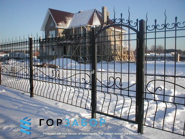 Цена на кованое ограждение в Москве и МО Цены на кованый забор