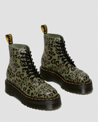 Leopard print doc martens cheap