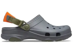 CROCS CLASSIC ALL TERRAIN CLOG СЕРЫЕ С ОРАНЖЕВЫМ