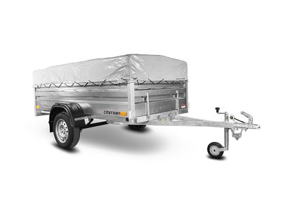 Прицеп «Спутник Expert» (2540х1300х480) оцинкованная рама, без подрамника (увеличенный борт)