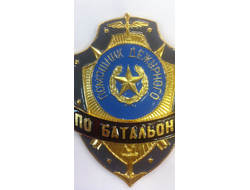 Нагрудный знак «Помощник дежурного по батальону» (нет в наличии)