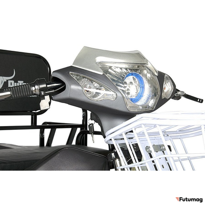 Грузовой электротрицикл Rutrike D1 ГП 1200 60V900W серый