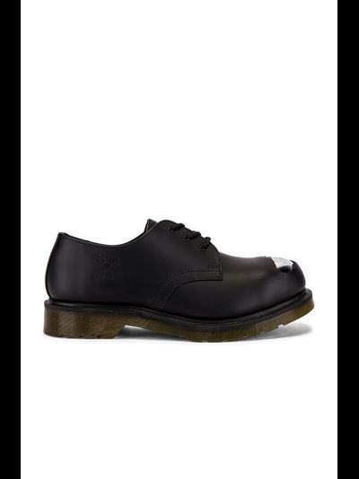DR. MARTENS X RAF SIMONS STEEL TOE BLACK LEATHER