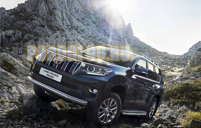 Защита переднего бампера d76 на Toyota Land Cruiser Prado 150 ( 2017-...)