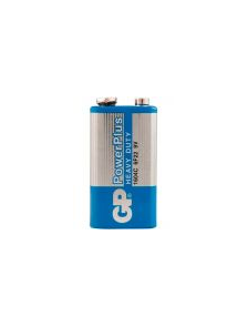 Батарейка GP PowerPlus 1604CEBRA-2 9В, солевая, крона, 450mAh (в блистере)