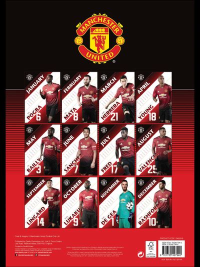 Manchester United FC Official Календарь 2019