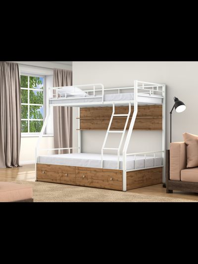 Двухъярусная кровать Раута белая