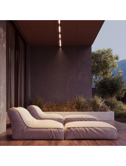 Уличный трековый светильник Points Elasity IP 3000К 10Вт 45° черный, O-TR01-2-S-10WB3K, Maytoni