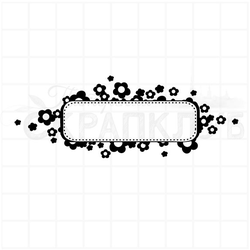 Штамп для скрапбукинга рамка с цветочками