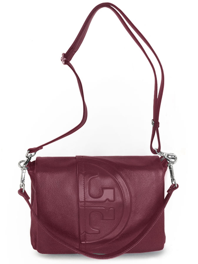 (АРТИКУЛ: 9853/4) СУМКА ЖЕНСКАЯ, НЕБОЛЬШАЯ, НАТУРАЛЬНАЯ КОЖА, БОРДОВАЯ, С ПЛЕЧЕВЫМ РЕМНЕМ