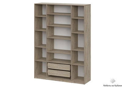 ШК 5 1600 шкаф четырехстворчатый распашной Дуб Эндгрейн/Меланж