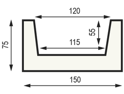 Декоративная балка из полиуретана Country Decor СС2 (150х75) светлый дуб