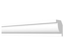 Потолочный плинтус DECOR-DIZAYN DD38, из дюрополимера, под покраску, ударопрочный