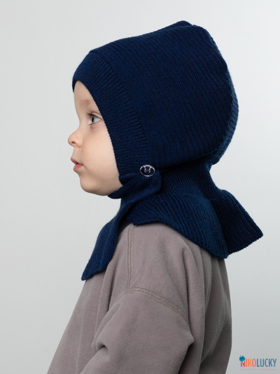 Шапка-шлем 24201-01 х/б подклад, темно-синий 42-44