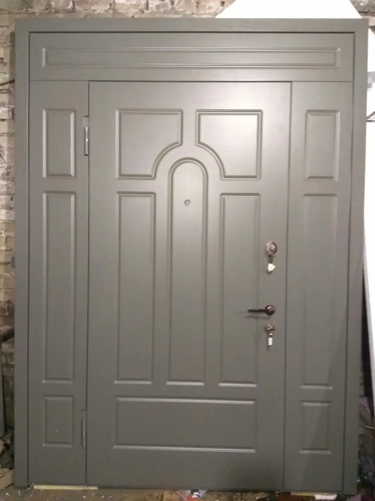 входная дверь большая широкая с МДФ