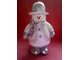 Снеговик в шляпе ( цвет - серебряный)  H - 36 см артикул 2861