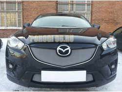Защита радиатора Mazda CX-5 2012-2014 chrome верх