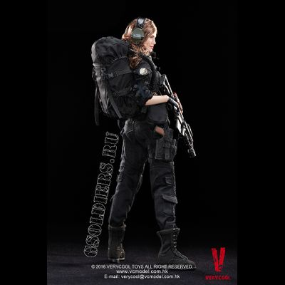 Коллекционная фигурка 1/6 Female Shooter - Black Ver VCF-2029 - VERYCOOL