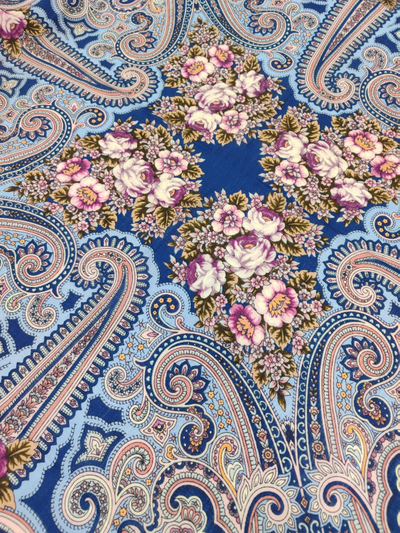 Павловопосадский платок Летний хоровод 2034-1