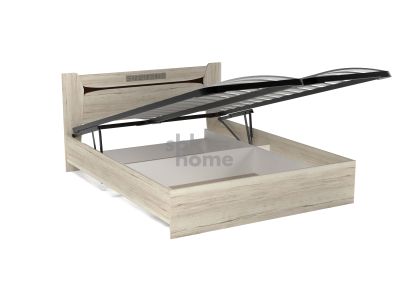 КРОВАТЬ 1400, МАЛЕ (1458*2069*905) ДУБ ГАЛИФАКС БЕЛЫЙ