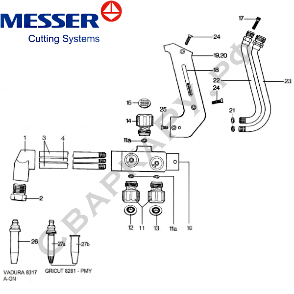 Резак универсальный Messer ESSEN 8216-A/PMYE