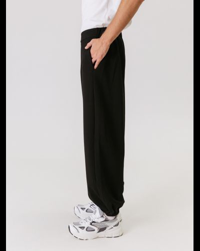 Брюки мужские свободные из вискозы  (черный)