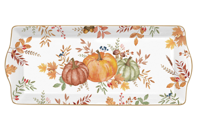 Блюдо прямоугольное Тыква, 35х15 см