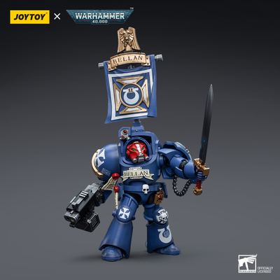 Сержант-Терминатор Ультрамаринов (Warhammer 40k) - КОЛЛЕКЦИОННАЯ ФИГУРКА 1/18 Ultramarines Terminators Sergeant Bellan (JT6663) - JOYTOY