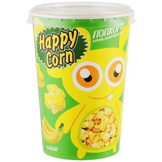 Воздушная кукуруза &quot;Happy Corn&quot; в стакане, БАНАН, 85 гр.