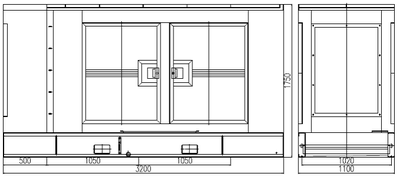 Индустриальный дизель генератор WPG137.5L9 100 кВт