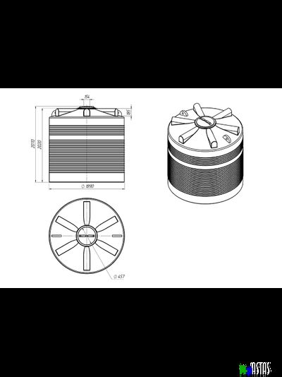 ЕМКОСТЬ ЭВЛ 5000 Л
