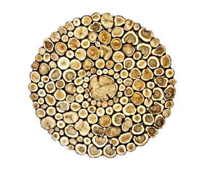 Панно из можжевельника на щите круглое D - 700 мм