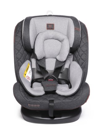 Автокресло Baby Care Shelter 0-36кг, IsoFix, поворотная база 360, Grey / Light Grey