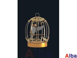 Фотозона Птица в золотой клетке