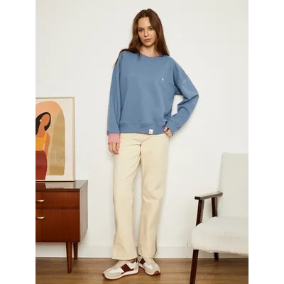 ЖЕНСКИЙ СВИТШОТ "ГОЛУБАЯ ПАСТЕЛЬ"