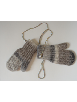 Vizio варежки Италия 1122 MULSS серые с бежевым