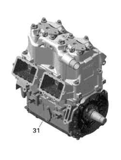 Шорт блок оригинал BRP 420079752/421000699/400800325/415129610 для BRP LYNX/Ski-Doo Rotax 800R E-TEC (2010-2012)