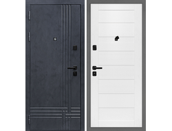Входная дверь Осло с белой внутренней панелью техно 708